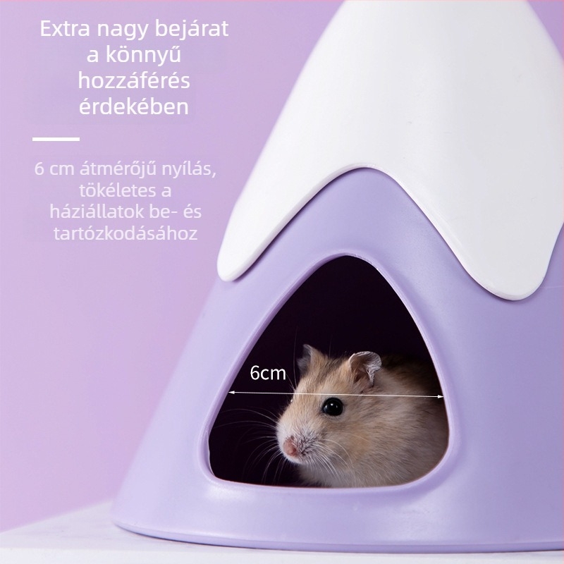 Hörcsögfészek – havas hegyek stílusú menedék, kis ház minden évszakra, meleg fészek és kertészeti díszítő kiegészítő