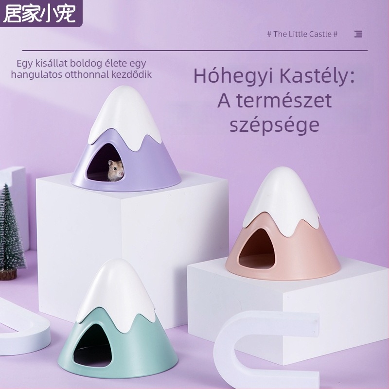 Hörcsögfészek – havas hegyek stílusú menedék, kis ház minden évszakra, meleg fészek és kertészeti díszítő kiegészítő