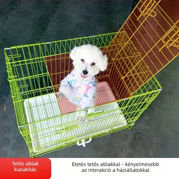 Poyite beltéri összecsukható kisállatketrec macskáknak, kutyáknak és nyulaknak toalettel – nagy, közepes és kicsi méretek