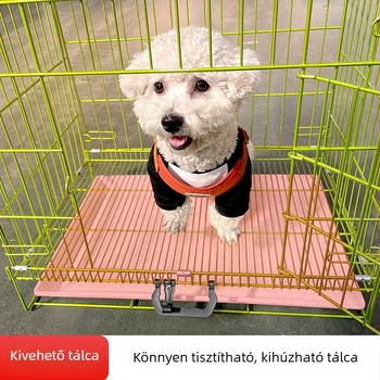 Poyite beltéri összecsukható kisállatketrec macskáknak, kutyáknak és nyulaknak toalettel – nagy, közepes és kicsi méretek
