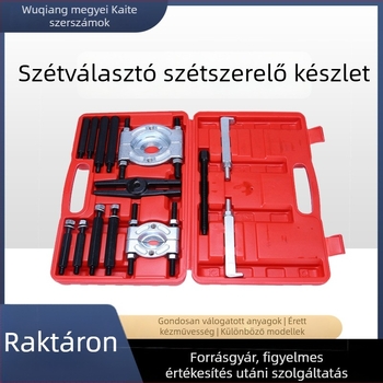 Váltócsapágy-eltávolító készlet: csapágykihúzó, kettős korongos pillangókihúzó, szétválasztó