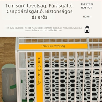 Nagy vasból készült madárketrec – alkalmas prepeliéknek, csibéknek és apró madaraknak