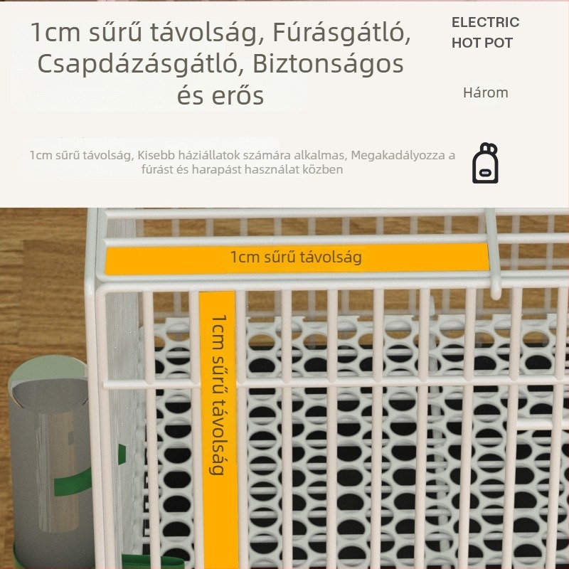 Nagy vasból készült madárketrec – alkalmas prepeliéknek, csibéknek és apró madaraknak