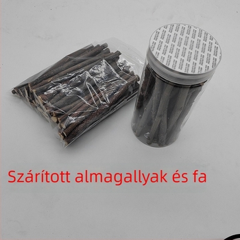 Szárított almaágak kisállatok számára – rágó játékok almafából