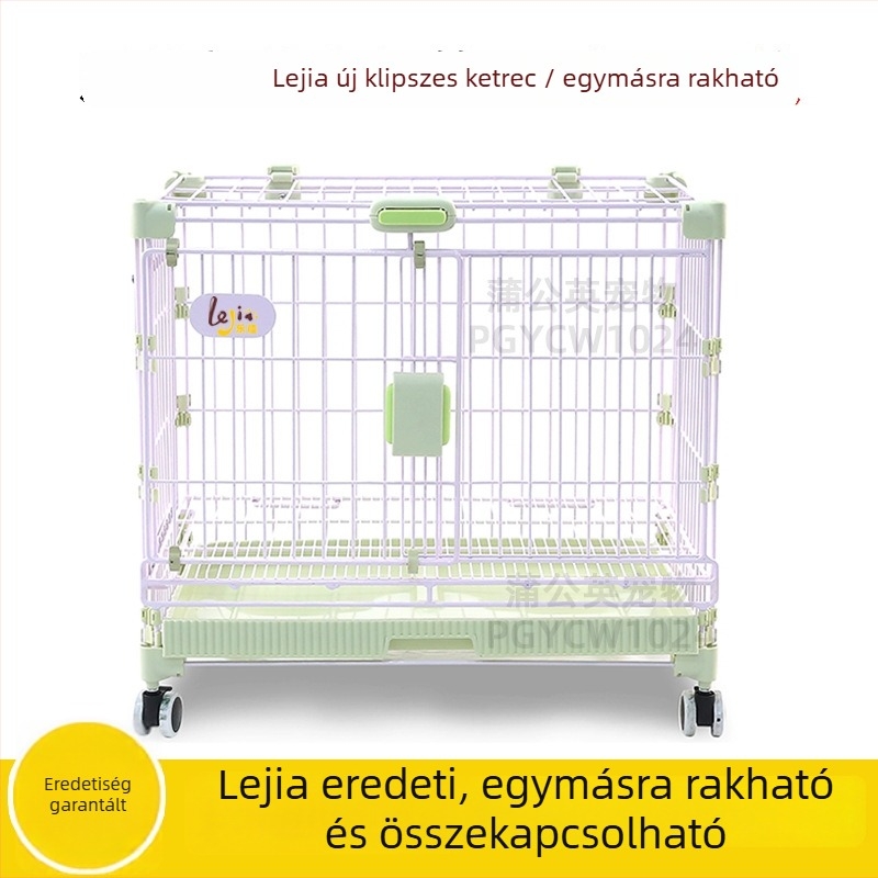 Lejia házikedvencek snap-on összeszerelhető ketrece, egymásra tehető és csatlakoztatható, macskáknak és kutyáknak, kis- és közepes méretű kutyáknak