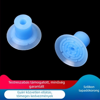 Kék szilikon vákuumcsésze, egy rétegű, mechanikus vákuumfej, ipari pneumatikus kiegészítők, csúszásmentes