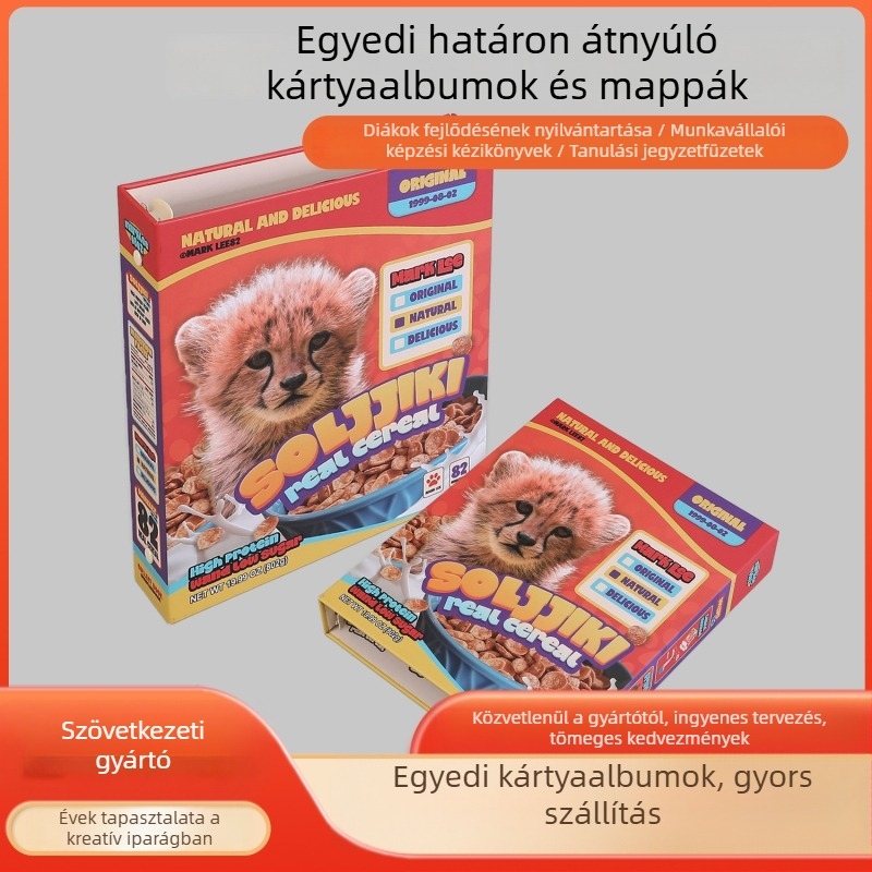 Átlátszó névjegykártya-album kivehető oldalakkal, vastag kemény fedéllel a fényképek tárolására