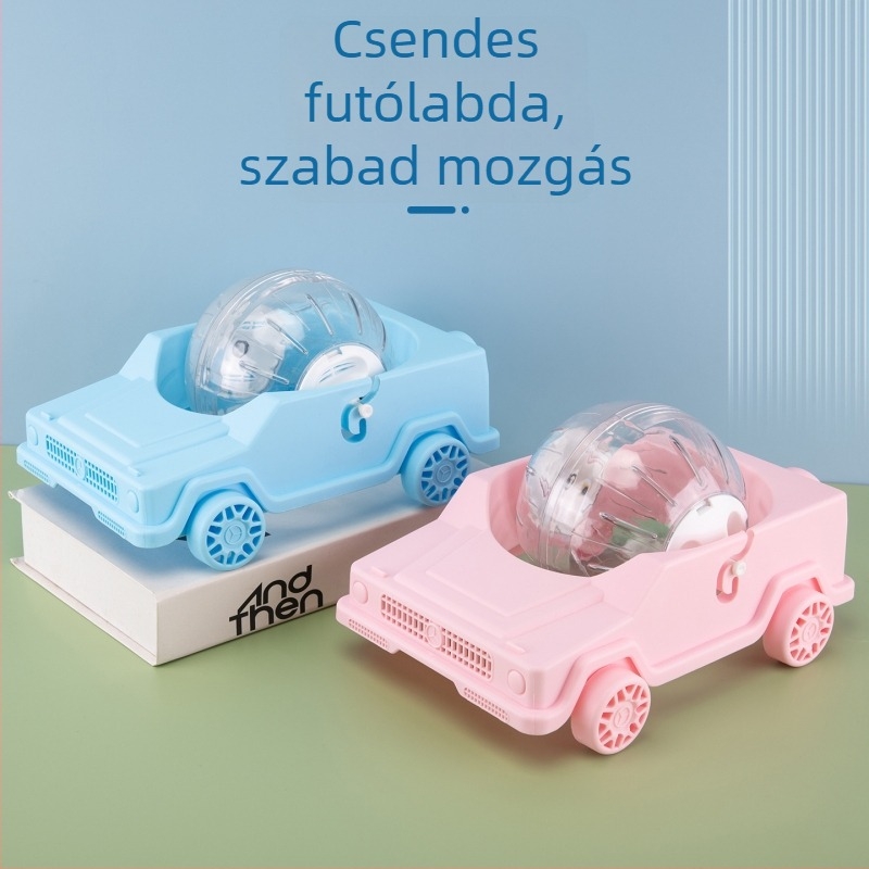 Műanyag hörcsög edzőlabda és forgó kerék – csendes játék
