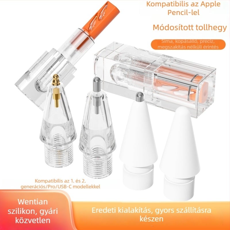 Apple Pencil tollcsúcs csere – sima és kopásálló, kompatibilis az Apple Pencil 1/2/3/Pro