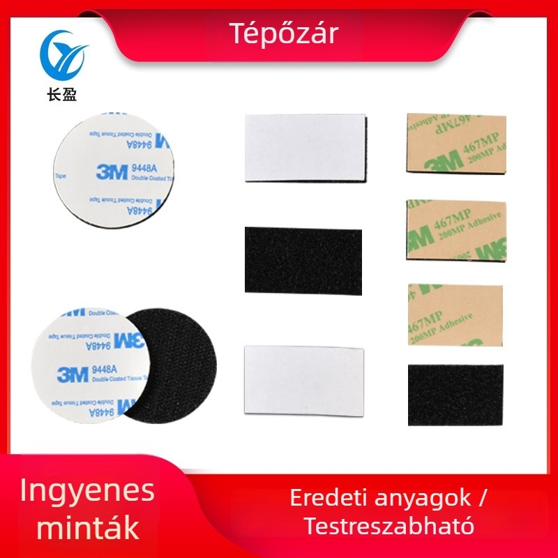 Önmagával ragadó Velcro szalag, hőálló, csúszásgátló rögzítés, erős tapadással
