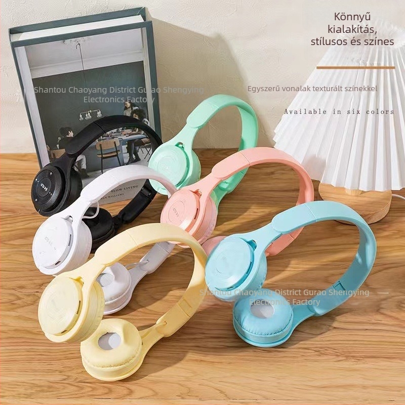 Sound Ying Y08 over-ear Bluetooth fejhallgató mély basszus, összecsukható, vezeték nélküli