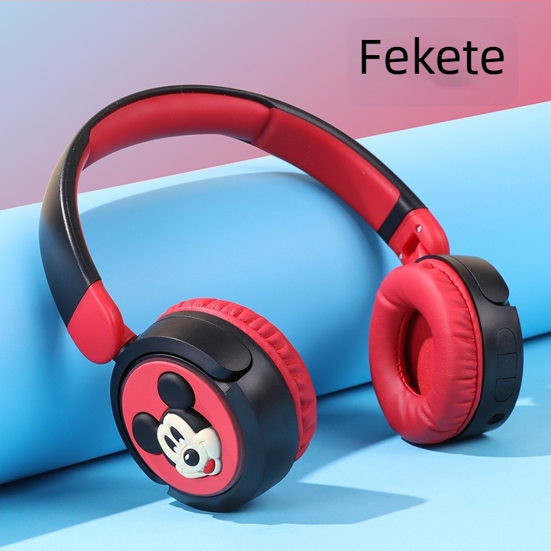 BT33 Bluetooth fejhallgató Cartoon mintával, fejre illeszkedő, sztereó hangzás, diákoknak és gyerekeknek