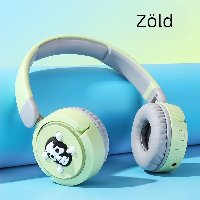BT33 Bluetooth fejhallgató Cartoon mintával, fejre illeszkedő, sztereó hangzás, diákoknak és gyerekeknek