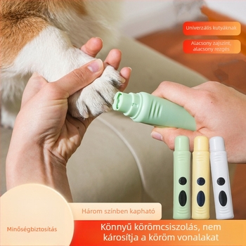 Elektronikus körömcsiszoló háziállatoknak, automata körömreszelő kutyáknak és macskáknak, nagy teljesítményű körömápoló eszköz