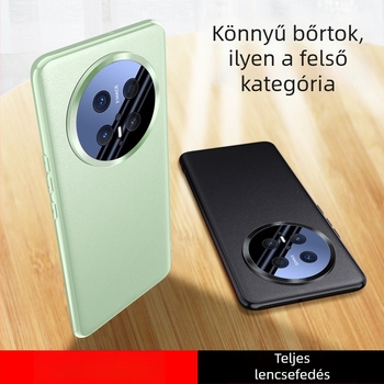 Huawei Mate70-sorozat tok teljes fedéssel, műbőrrel és akril lencsével, divatos, könnyed lux üzleti stílusban