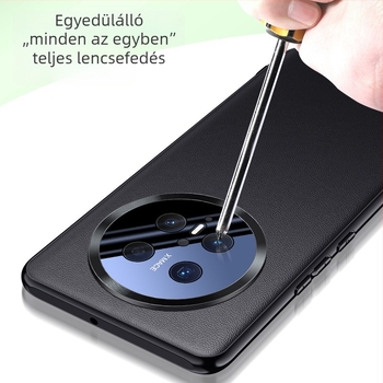 Huawei Mate70-sorozat tok teljes fedéssel, műbőrrel és akril lencsével, divatos, könnyed lux üzleti stílusban