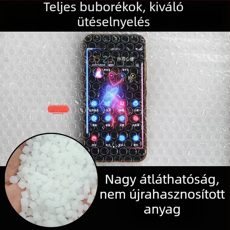 30 cm széles új anyagú buborékfólia tekercs csomagoláshoz