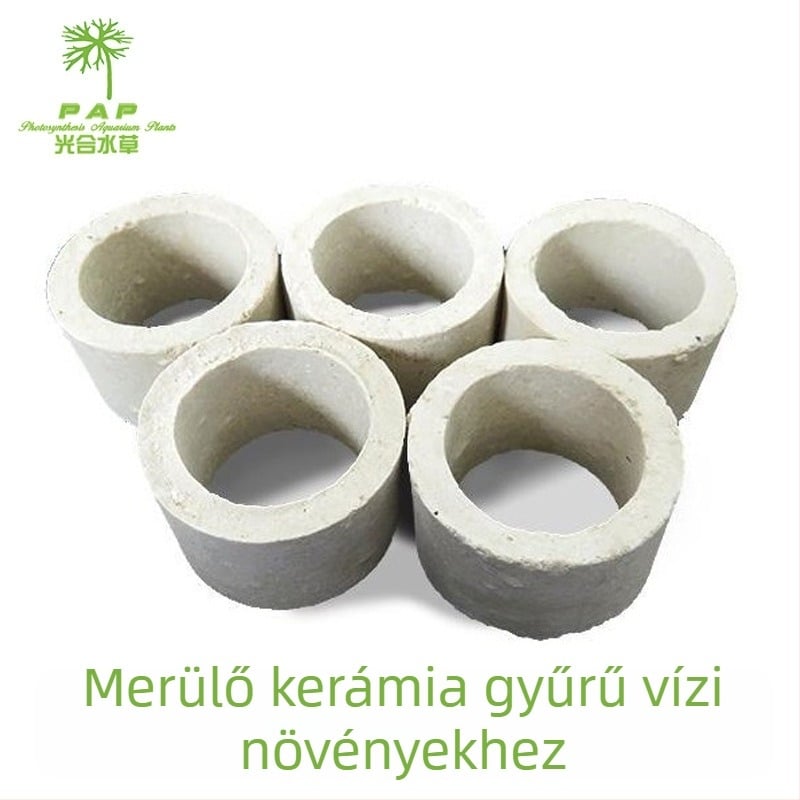 Kerámiából készült, víz alatti növényekhez való gyűrű