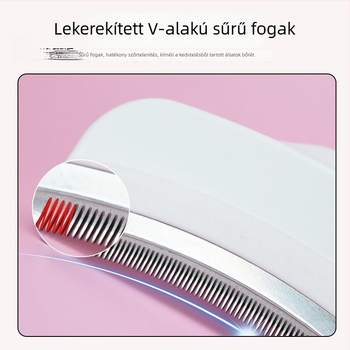 Hosszú szőrű macskák számára készült macskaszőr kímélő fésű