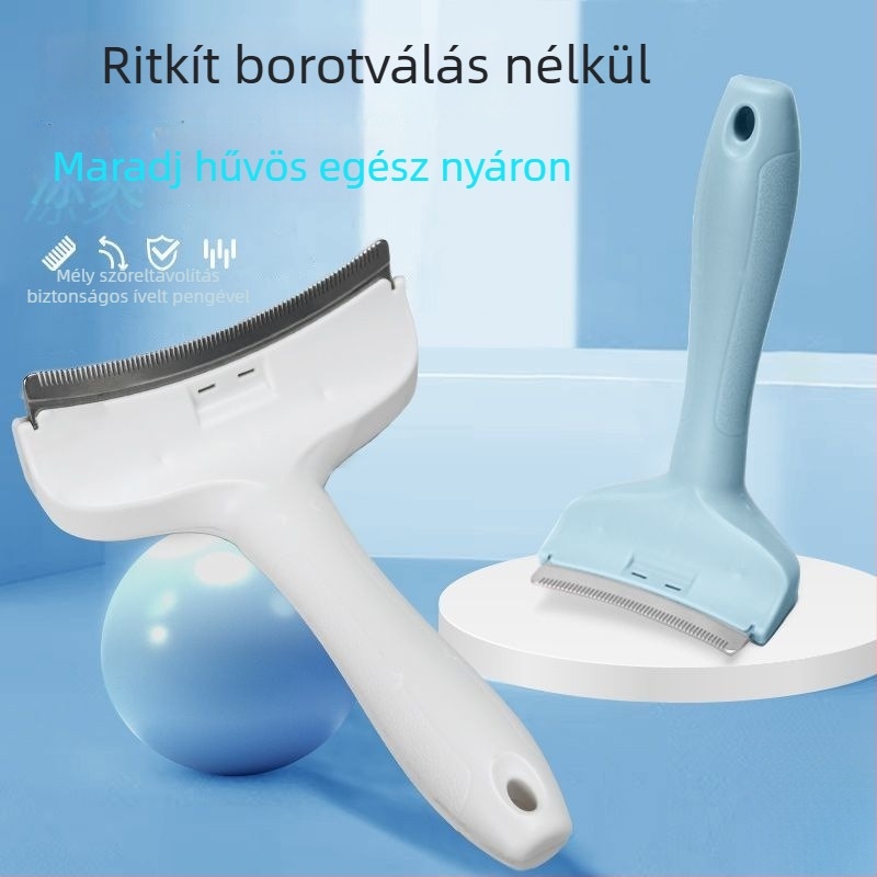 Hosszú szőrű macskák számára készült macskaszőr kímélő fésű