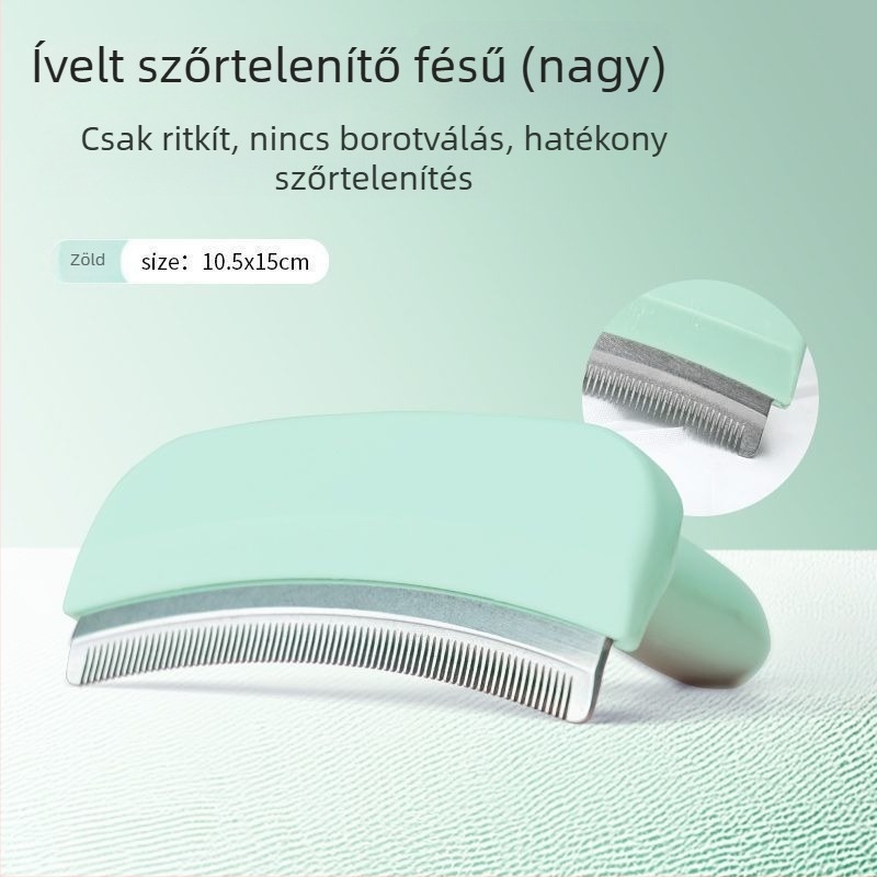 Hosszú szőrű macskák számára készült macskaszőr kímélő fésű