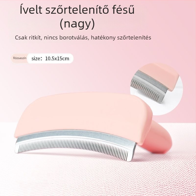 Hosszú szőrű macskák számára készült macskaszőr kímélő fésű