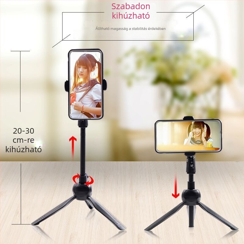 Új, állítható asztali telefontartó trípód 360°-os forgással sorozatok nézéséhez