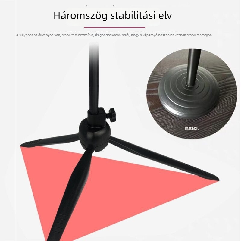 Új, állítható asztali telefontartó trípód 360°-os forgással sorozatok nézéséhez
