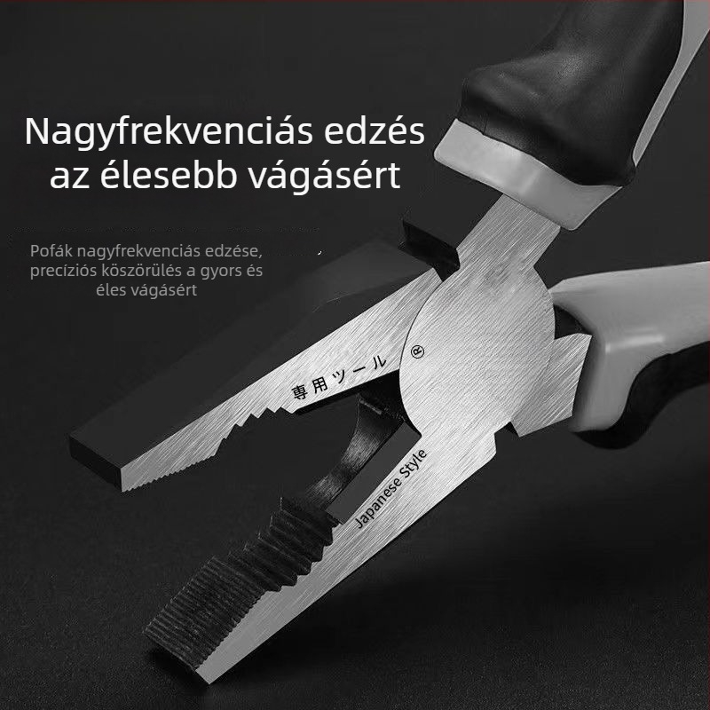 Három darabos fogó készlet: vékony végű fogó és fogó fejű tigra, multifunkcionális