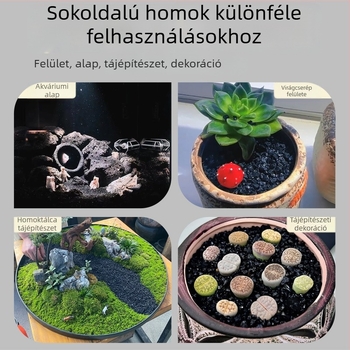 Fekete aranyhomok akváriumokhoz – aljzat az akváriumi tájképhez díszhalakkal és guppikkal