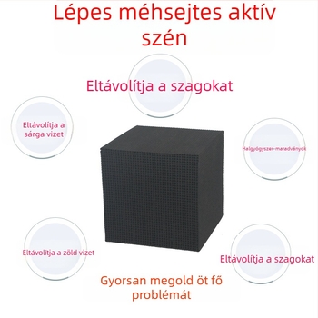 Akváriumhoz aktívszén szűrőanyag – eltávolítja a sárgás vizet és a szagokat, tisztítja a vizet, kocka formájú