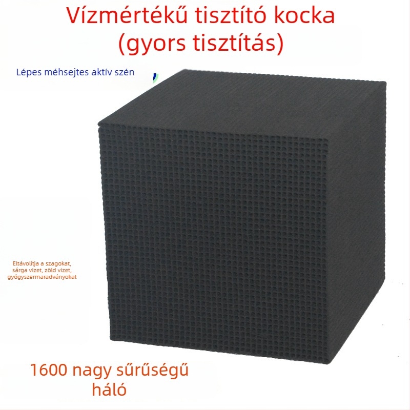 Akváriumhoz aktívszén szűrőanyag – eltávolítja a sárgás vizet és a szagokat, tisztítja a vizet, kocka formájú