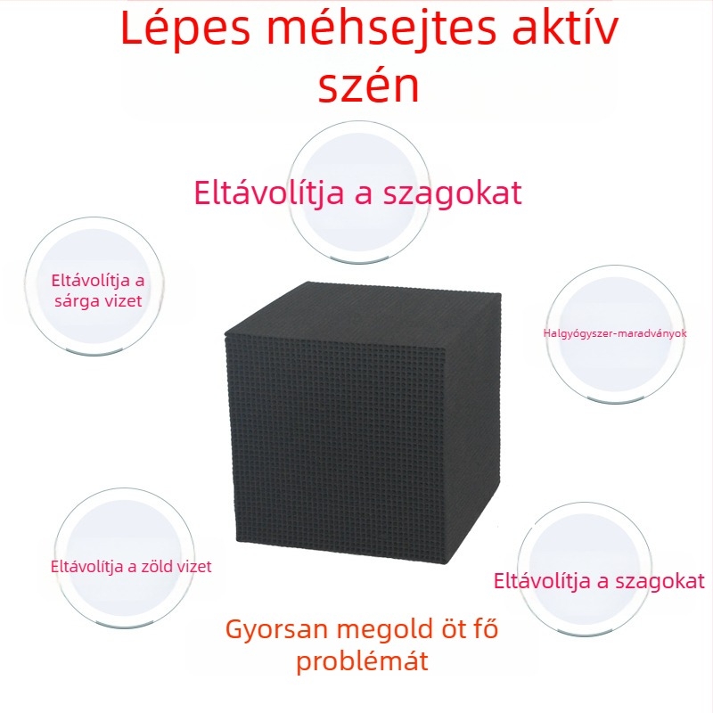 Akváriumhoz aktívszén szűrőanyag – eltávolítja a sárgás vizet és a szagokat, tisztítja a vizet, kocka formájú