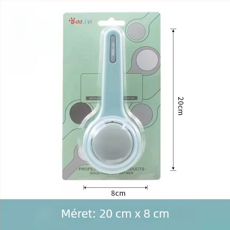 Kutyák és macskák számára készült önkitisztító fésű – egy gombnyomásos tisztítás, eltávolítja a laza szőrt