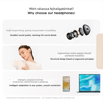 Macaron-stílusú Bluetooth fülhallgatók, 3. generáció, zajcsökkentés, Android és iPhone kompatibilis
