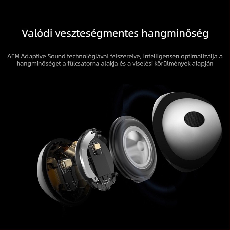 Macaron-stílusú Bluetooth fülhallgatók, 3. generáció, zajcsökkentés, Android és iPhone kompatibilis