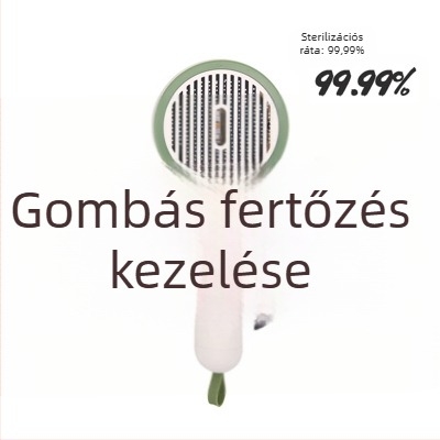 Macska és kutya fésű a szőr eltávolítására és antibakteriális ápolásra; eszköz a háziállatok gondozásához