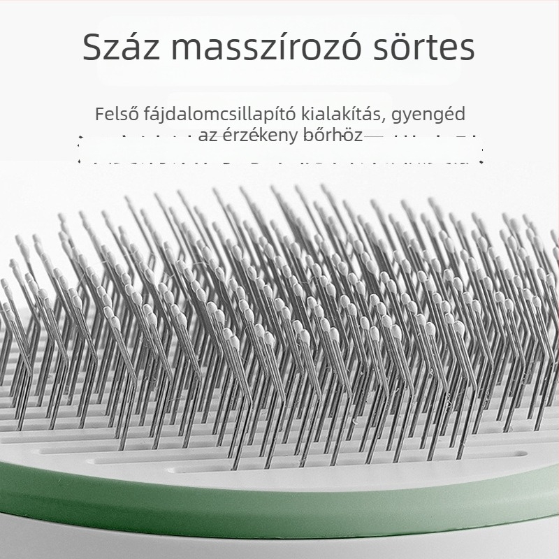 Macska és kutya fésű a szőr eltávolítására és antibakteriális ápolásra; eszköz a háziállatok gondozásához