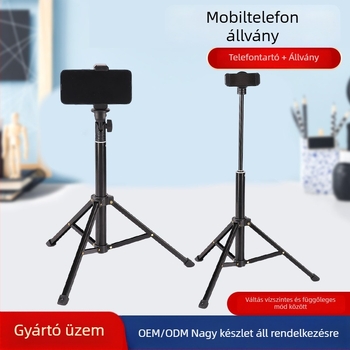 Minden egyben selfie bot és állvány okostelefonokhoz és kamerákhoz – teleszkópos, 1,3 m-ig
