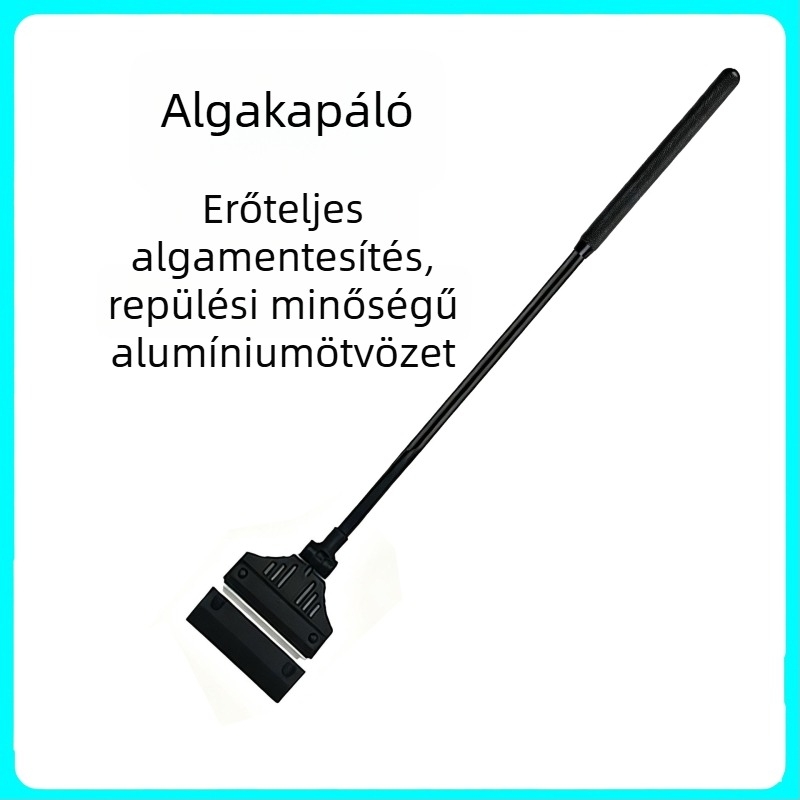 Akváriumi algaszívó hosszú nyéllel, kompakt fejű tisztító eszköz