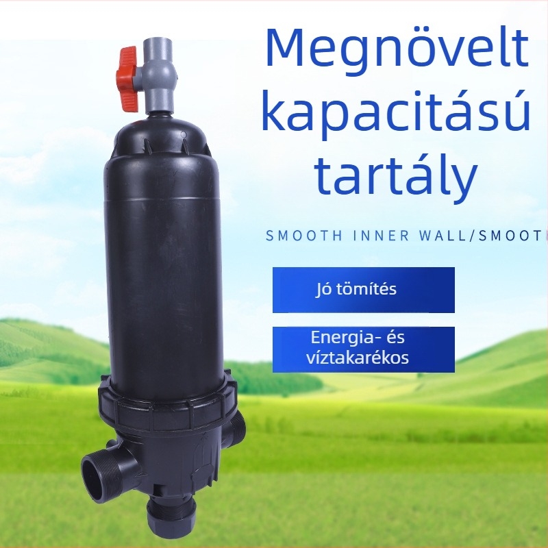 Kivehető hálószűrő cseppöntözéshez, automatikus öblítéssel