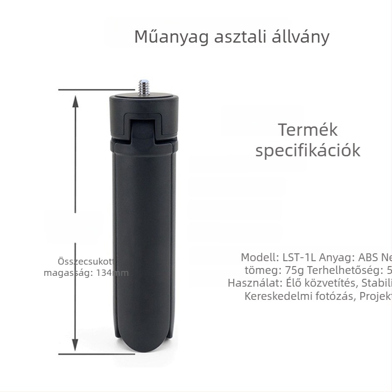 Műanyag háromlábú alap mobiltelefonhoz és asztali lámpatartóhoz – kis ABS háromlábú állvány