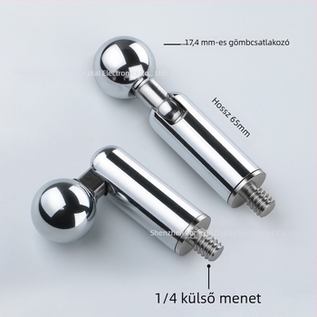 Fém Pan/Tilt gömbfej mobiltelefonos élő közvetítéshez, kiegészítő 1/4-es csavarral ellátott állványhoz és mikrofonkarhoz
