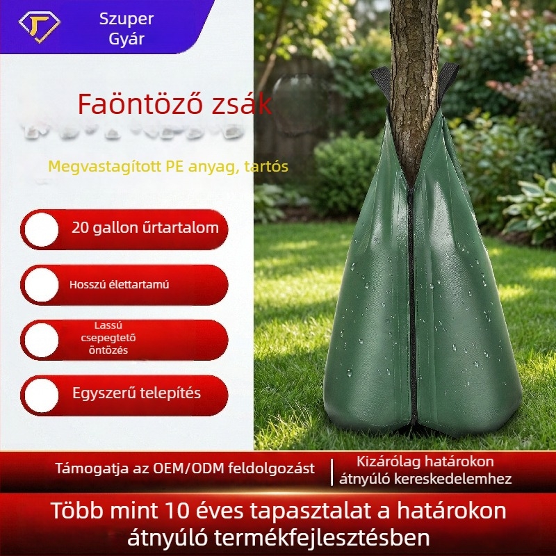 Kerti csepegtető táska növények öntözésére és víz tárolására, szárazságtűrő