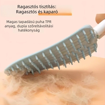 Macska- és kutyaszőr ápoló fésű – szőrzet eltávolítása, fürdetés nélkül