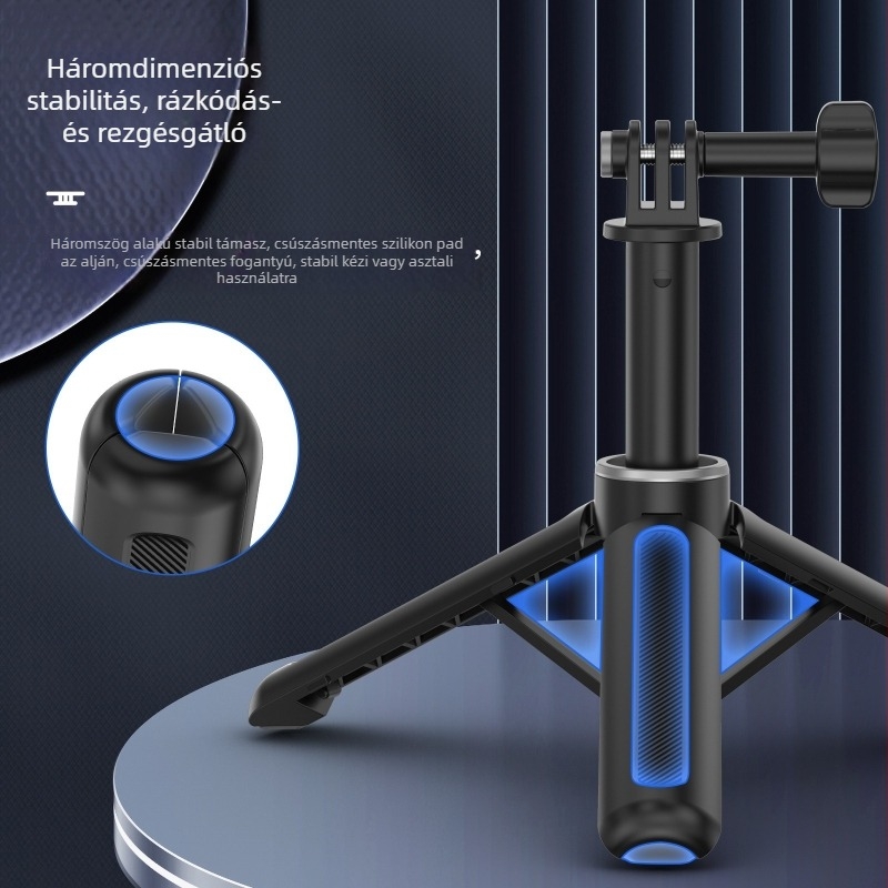 GoPro élő közvetítésre szánt tripod DJI Action kamerához, mini teleszkópos selfie bot, hordozható
