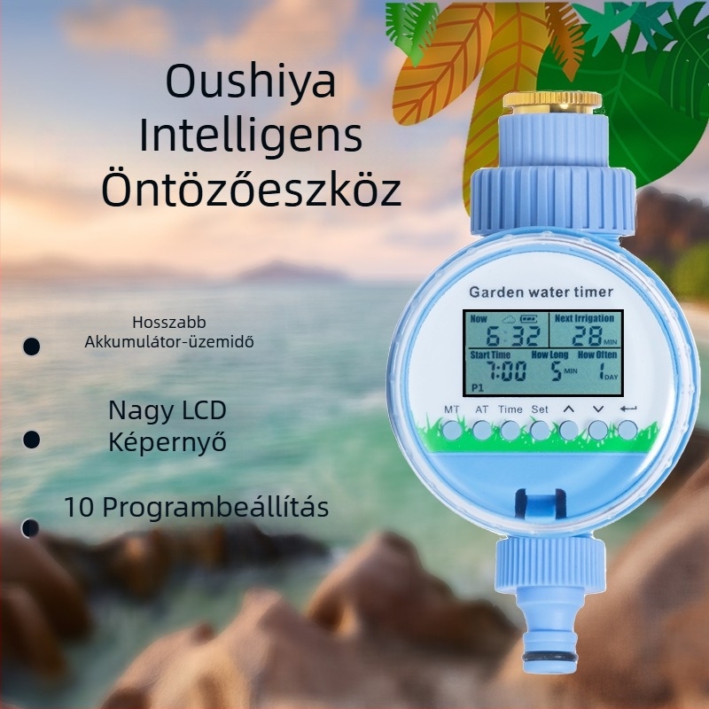 Oshiya Automata növényöntöző vezérlő időzítővel, mikropermetezővel és esőérzékelővel
