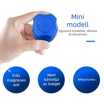 Mini mágneses akváriumi üveg algatisztító szivaccsal
