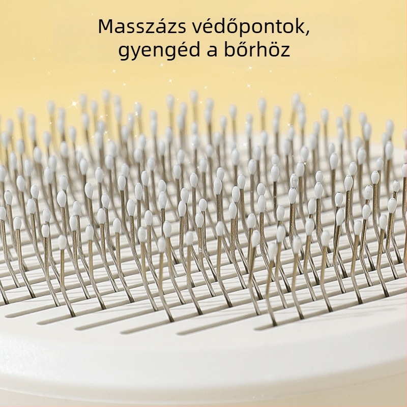 Kutyák és macskák gondozó fésű — szőrhullás eltávolítása, masszázs, szétkefélés, automatikus nyitás, öntisztító tűs fésű