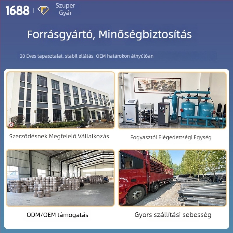 Gyümölcs- és zöldségtermesztés öntözőöv spriccelővel, főcső 1 hüvelykk és 2 hüvelyk, 5- és 7 lyukas mikropermetező szalag